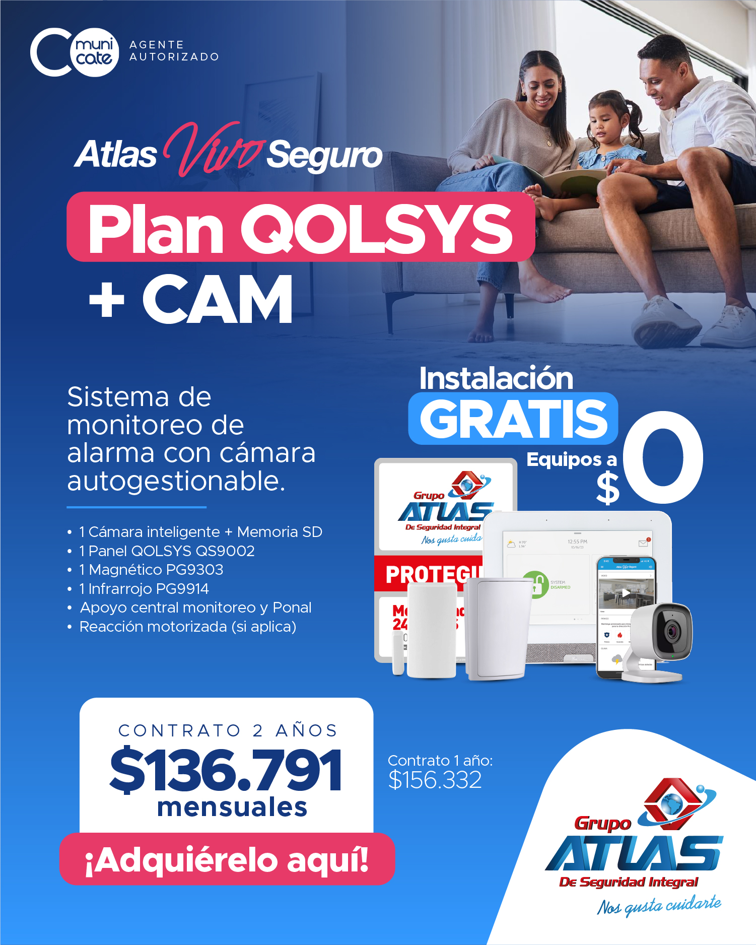 FLYER ATLAS HOGAR ALARMA QOLSYS + CAMARA