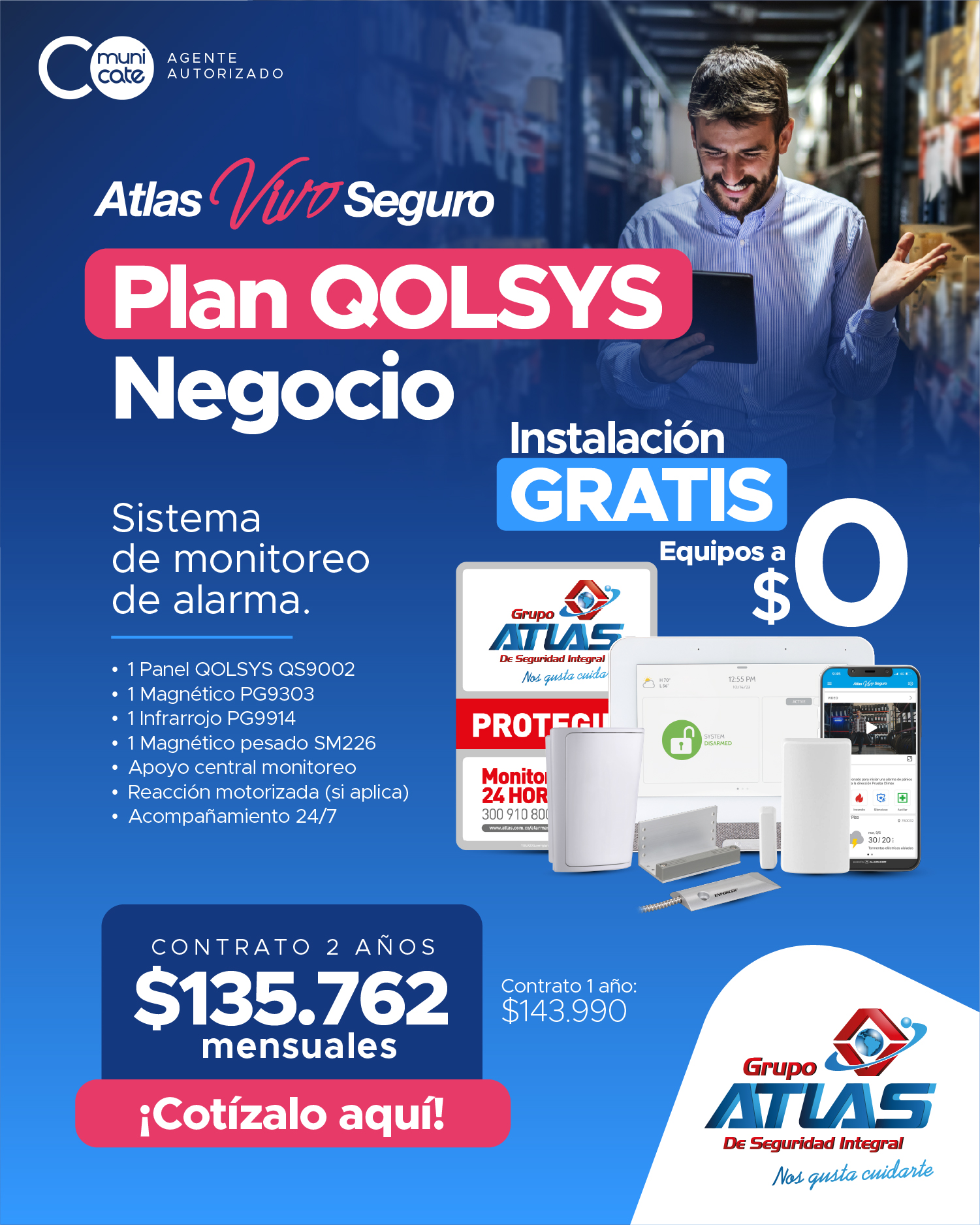 FLYER ATLAS NEGOCIO ALARMA QOLSYS